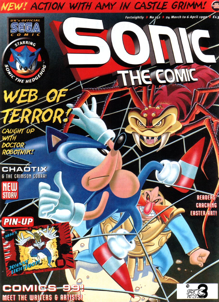 Sonic - The Comic Issue No. 152 Comic cover page
